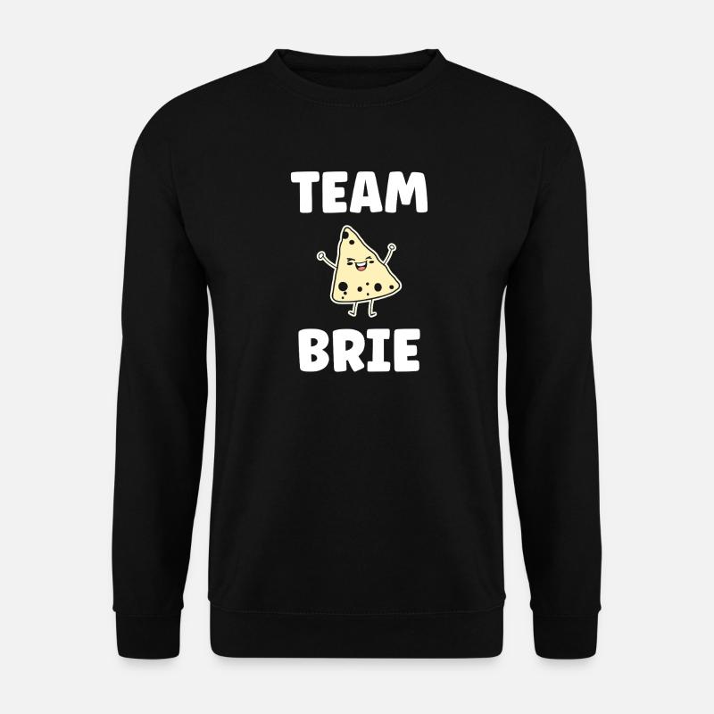 Humor brie cheese - Unisex Sweatshirt - black