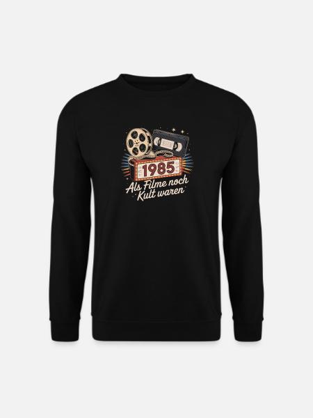 1985 Movie Cult Nostalgia Shirt - Unisex Sweatshirt - black