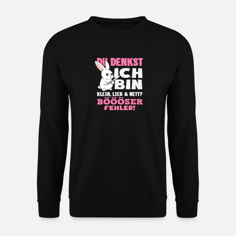Bad mistake Little Rabbit - Unisex Sweatshirt - black