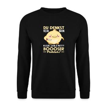 Bad mistake little chicks - Unisex Sweatshirt - black - Front - Alina (178cm) & Michal (187cm)