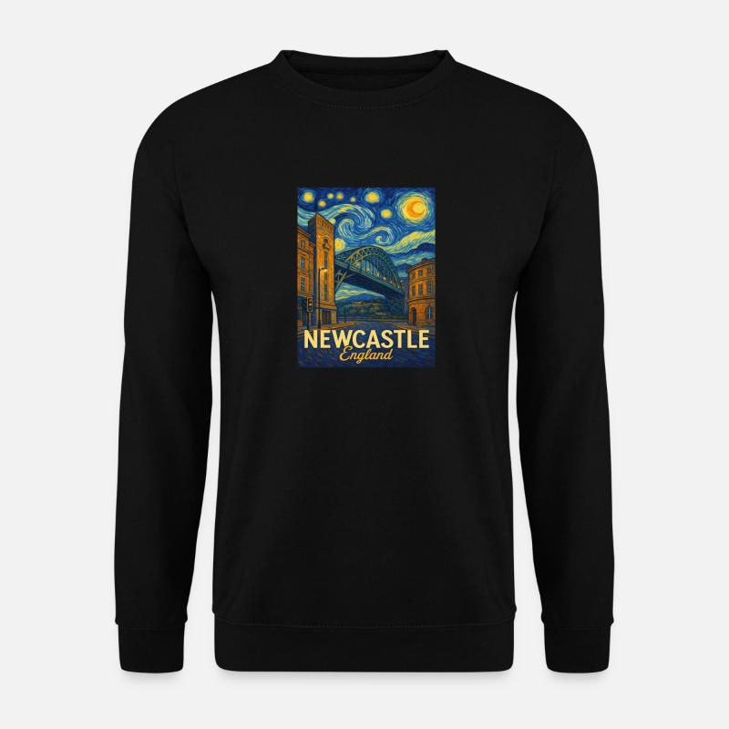 Newcastle England - Unisex Pullover - Schwarz