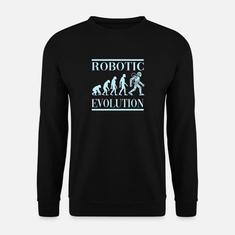 Robot Evolution Progress Human Future - Unisex Sweatshirt - black