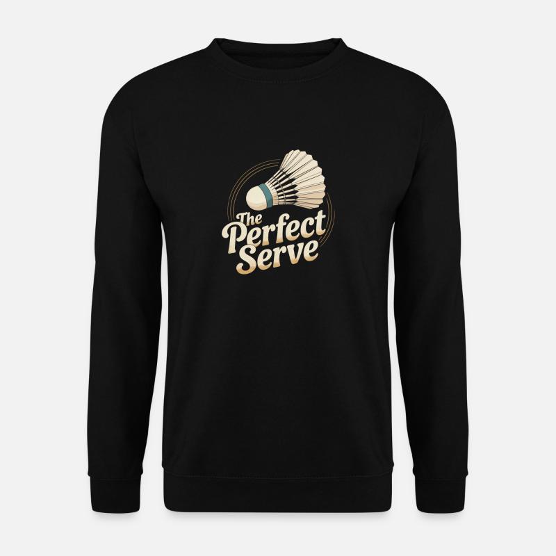 Retro Badminton - Unisex Pullover - Schwarz