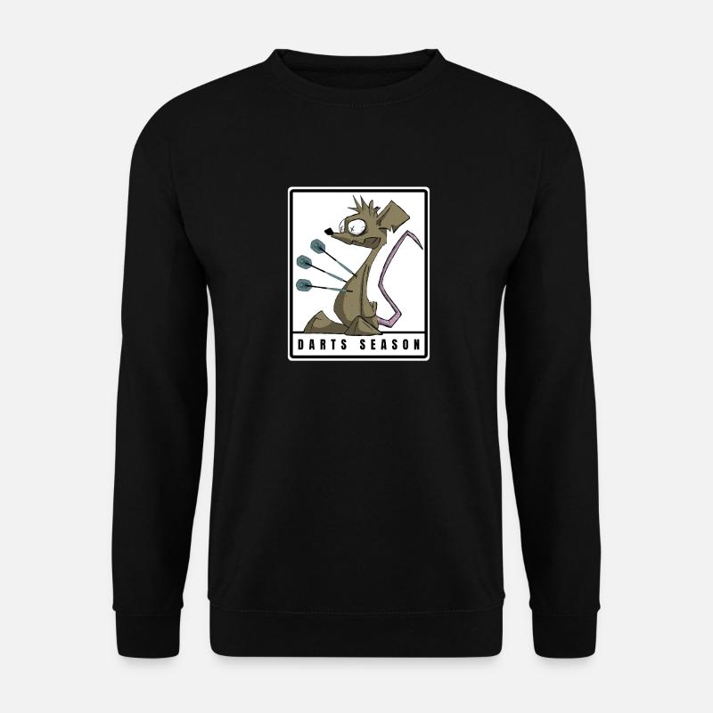 Funny DARTS SEASON Comic Motif - Unisex Sweatshirt - black