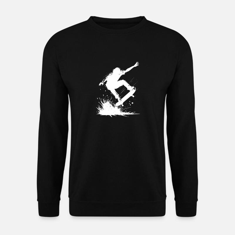 Energetic Skateboard Design - Unisex Sweatshirt - black