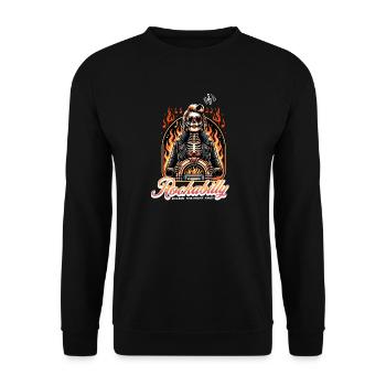 Rock and Roll Always and Forever Rockabilly 2025 - Unisex Sweatshirt - black - Front - Alina (178cm) & Michal (187cm)