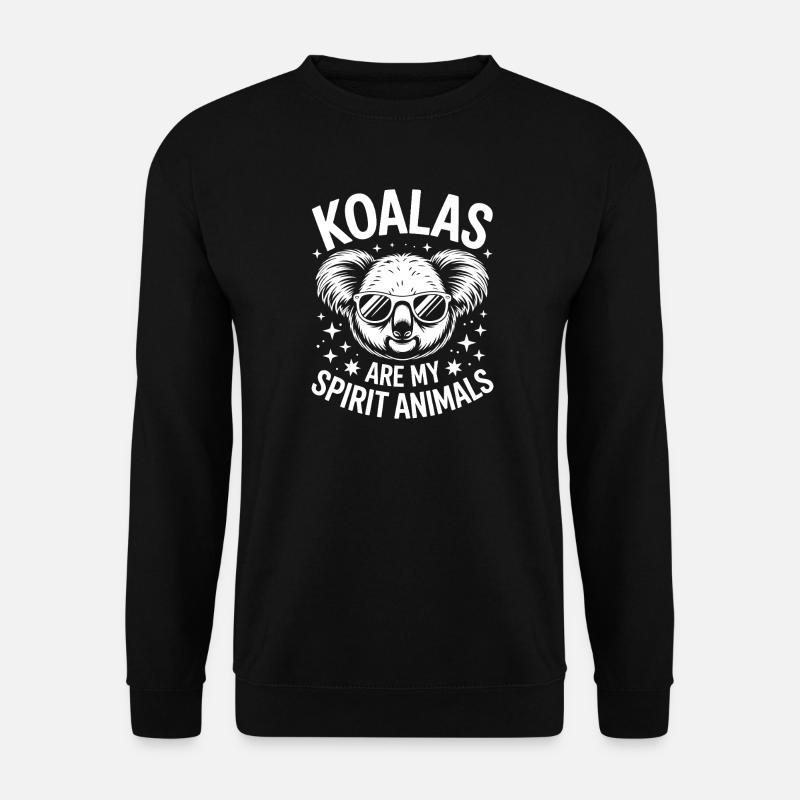 Koala Spruch Koalas Lustiges Koala Geschenk - Unisex Pullover - Schwarz