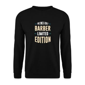 One&Only Barber Limited Edition - Unisex Sweatshirt - black - Front - Alina (178cm) & Michal (187cm)