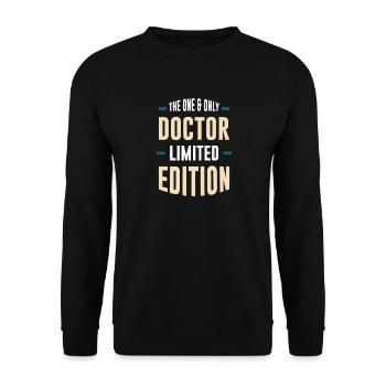 The One Doctor Limited Edition - Unisex Sweatshirt - black - Front - Alina (178cm) & Michal (187cm)
