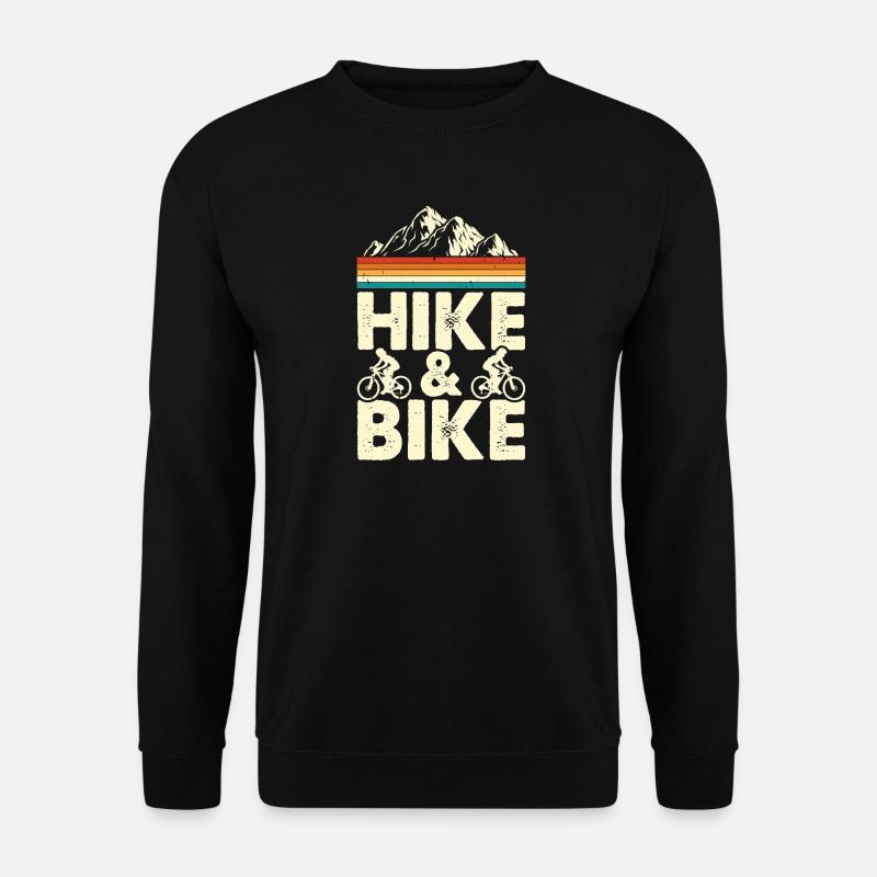 Hike And Bike - Unisex Pullover - Schwarz