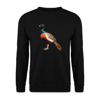 Fasane Fasan - Unisex Pullover - Schwarz - Vorne - Alina (178cm) & Michal (187cm)