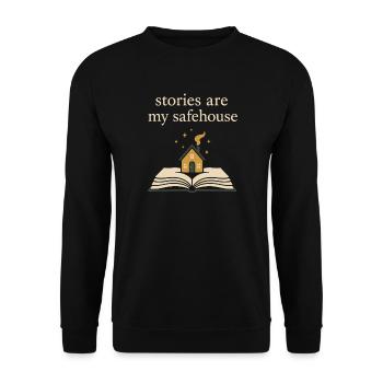 Booktok Fantasy Bookish Humor Gift for - Unisex Sweatshirt - black - Front - Alina (178cm) & Michal (187cm)