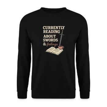 Booktok Fantasy Bookish Humor Gift for - Unisex Sweatshirt - black - Front - Alina (178cm) & Michal (187cm)