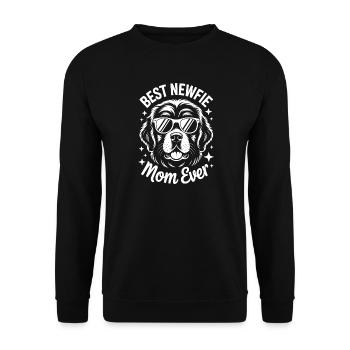 Terre-Neuve disant drôle de Terre-Neuve cadeau - Sweat-shirt Unisexe - noir - Devant - Alina (178cm) & Michal (187cm)
