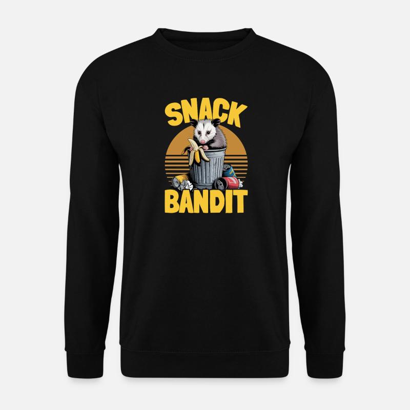 Funny Opossum - Unisex Pullover - Schwarz
