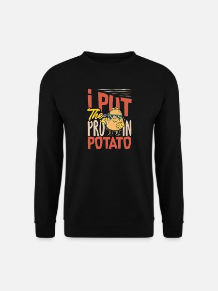 Taters Over Haters Potato - Unisex Sweatshirt - black