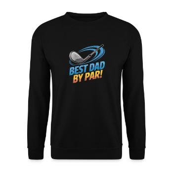 Meilleur papa sur le terrain de golf – Meilleur papa par par - Sweat-shirt Unisexe - noir - Devant - Alina (178cm) & Michal (187cm)
