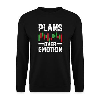 Graphique boursier Trading Crypto Marché boursier - Sweat-shirt Unisexe - noir - Devant - Alina (178cm) & Michal (187cm)