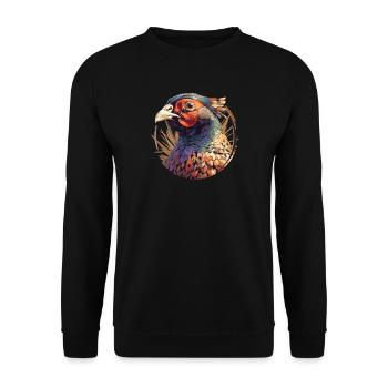 Pheasants Pheasant - Unisex Sweatshirt - black - Front - Alina (178cm) & Michal (187cm)