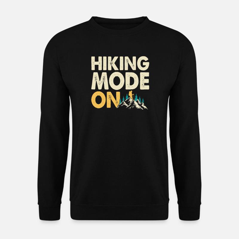 Wandern Wanderer Bergsteiger Geschenk - Unisex Pullover - Schwarz