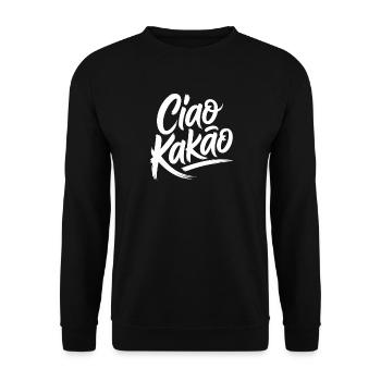 Ciao Cocoa Hot Chocolate Hot Chocolate Goodbye - Unisex Sweatshirt - black - Front - Alina (178cm) & Michal (187cm)