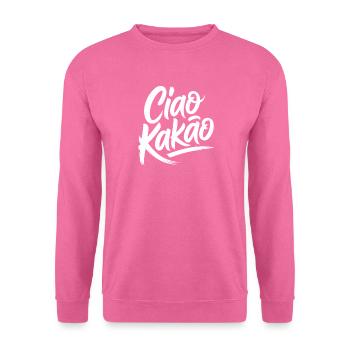 Ciao Cacao Chocolat chaud Chocolat chaud Au revoir - Sweat-shirt Unisexe - rose - Devant