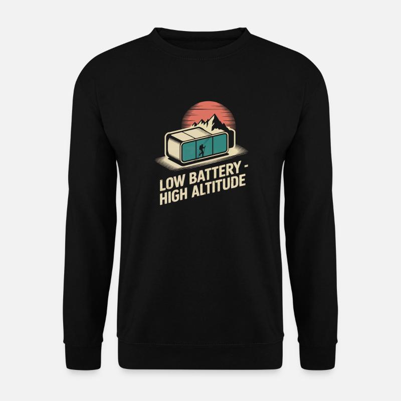 Hiking Humor - Unisex Pullover - Schwarz