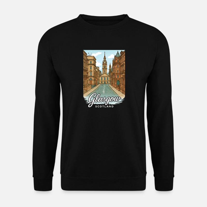 Glasgow Schottland - Unisex Pullover - Schwarz