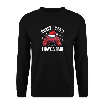 Désolé, je ne peux pas, j’ai un Raid RPG Gaming Gamer - Sweat-shirt Unisexe - noir - Devant - Alina (178cm) & Michal (187cm)