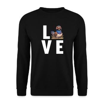 Pheasants Pheasant - Unisex Sweatshirt - black - Front - Alina (178cm) & Michal (187cm)