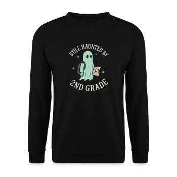 Diplômé très doué en burn-out avec des résultats scolaires - Sweat-shirt Unisexe - noir - Devant - Alina (178cm) & Michal (187cm)