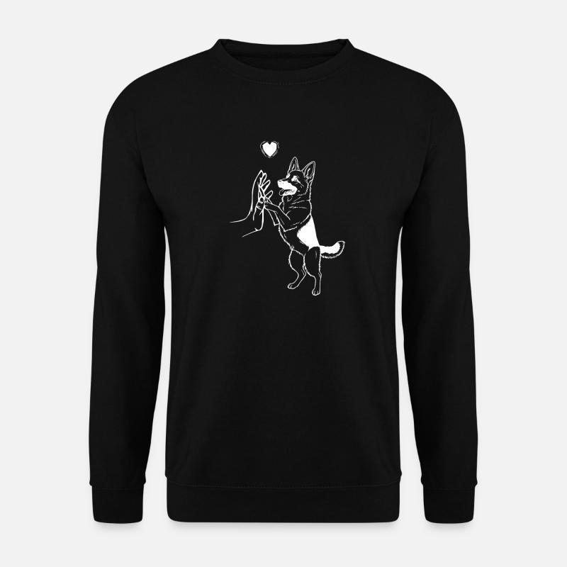 German Shepherd Art Dog - Unisex Sweatshirt - black