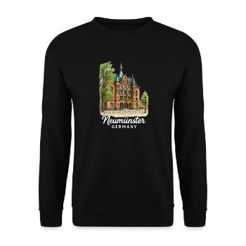 Neumünster - Unisex Pullover - Schwarz - Vorne - Alina (178cm) & Michal (187cm)