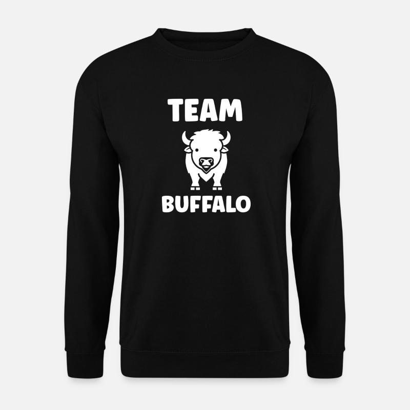 Bison - Unisex Pullover - Schwarz