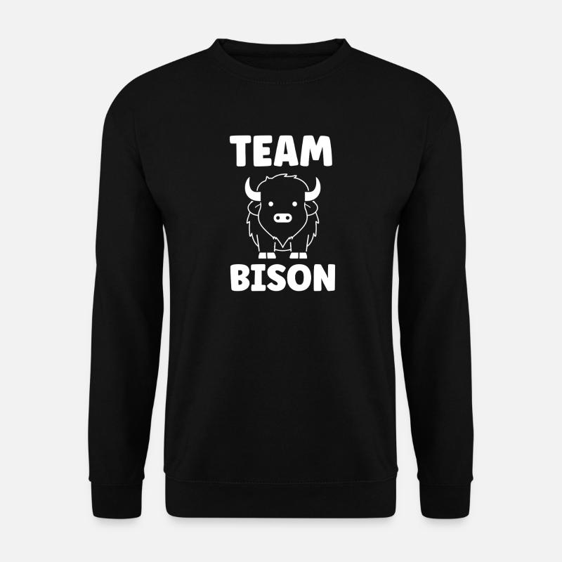 Bison - Unisex Pullover - Schwarz