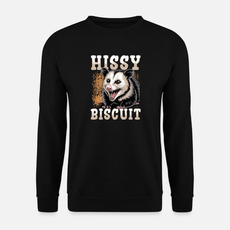 Funny Opossum - Unisex Pullover - Schwarz