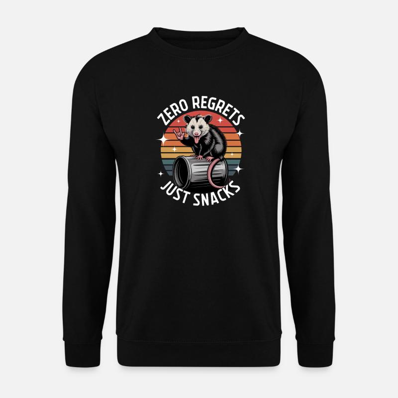 Funny Opossum - Unisex Pullover - Schwarz