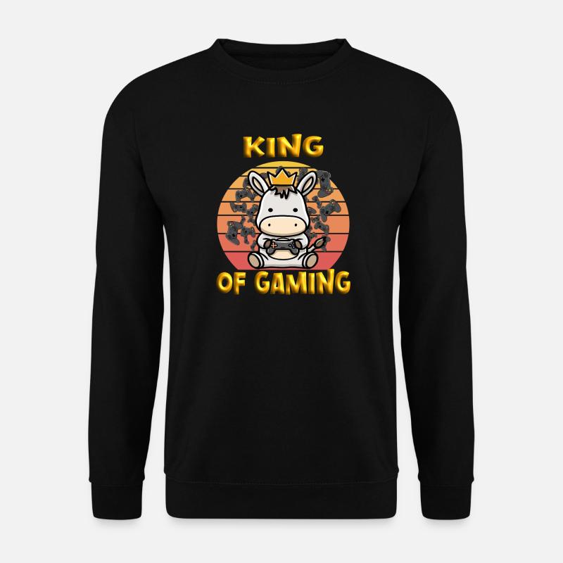 Zocker Esel - Unisex Pullover - Schwarz