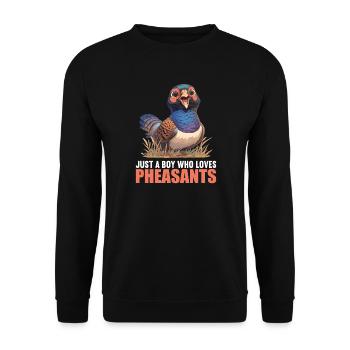 Pheasants Pheasant - Unisex Sweatshirt - black - Front - Alina (178cm) & Michal (187cm)
