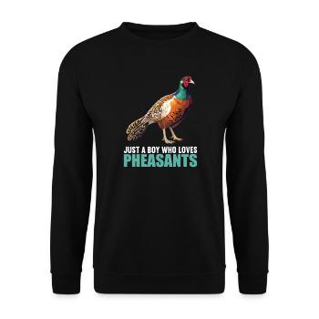 Pheasants Pheasant - Unisex Sweatshirt - black - Front - Alina (178cm) & Michal (187cm)