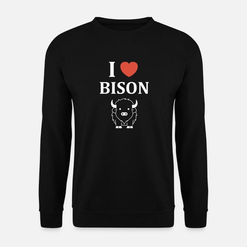 bison - Unisex Sweatshirt - black