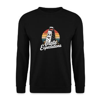 Käse Humor - Unisex Pullover - Schwarz - Vorne - Alina (178cm) & Michal (187cm)