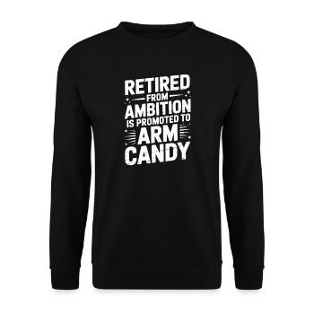 Funny Sayings Funny Sayings Funny Gift - Unisex Sweatshirt - black - Front - Alina (178cm) & Michal (187cm)