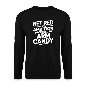 Funny Sayings Funny Sayings Funny Gift - Unisex Sweatshirt - black - Front - Alina (178cm) & Michal (187cm)