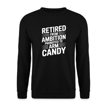 Funny Sayings Funny Sayings Funny Gift - Unisex Sweatshirt - black - Front - Alina (178cm) & Michal (187cm)