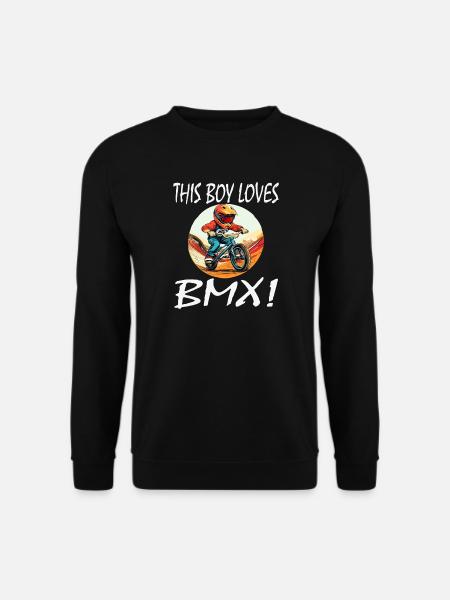 Boy loves BMX - Unisex Sweatshirt - black