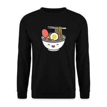 Ramen - Unisex Pullover - Schwarz - Vorne - Alina (178cm) & Michal (187cm)