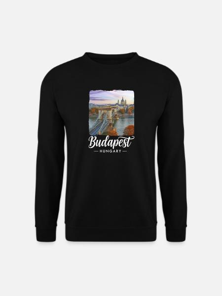 Budapest Ungarn - Unisex Pullover - Schwarz