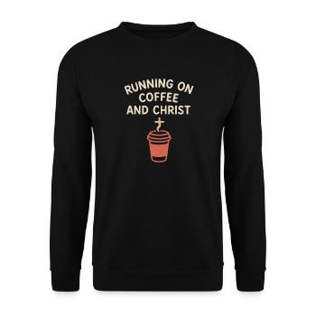 Christlicher Lehrer, Glaubensbasierter - Unisex Pullover - Schwarz - Vorne - Alina (178cm) & Michal (187cm)