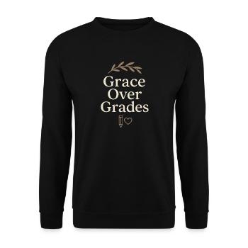 Christlicher Homeschool-mutter-glaube - Unisex Pullover - Schwarz - Vorne - Alina (178cm) & Michal (187cm)